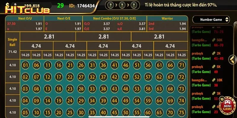 Number Games Hitclub - Cá Cược, Làm Giàu Từ Những Con Số