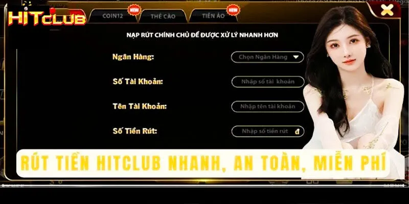 Các bước rút tiền thưởng khi cược thắng Hitclub